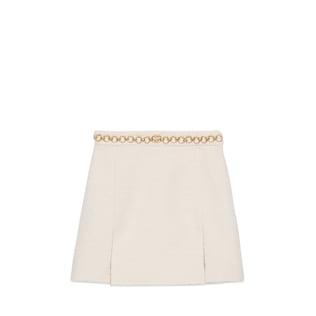 Fine Bouclé Blend Skirt