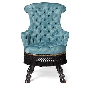 Floral Jacquard Armchair