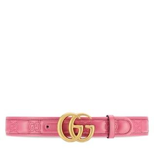 Gg Marmont Matelassé Wide Belt