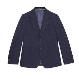 Gg Cotton Blend Formal Jacket