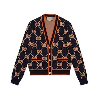 Gg Cotton Cardigan