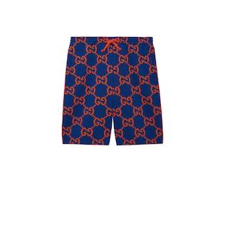 Gg Cotton Jacquard Shorts