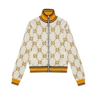 Gg Cotton Zip Jacket