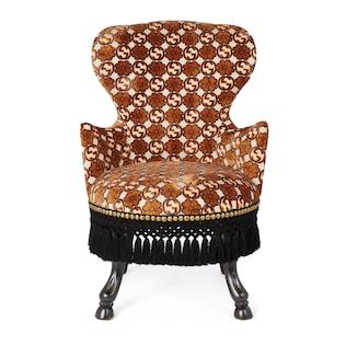 Gg Floral Jacquard Armchair