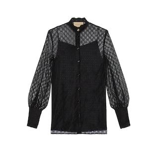 Gg Geometric Lace Shirt