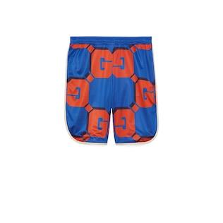 Gg Print Mesh Basketball Shorts