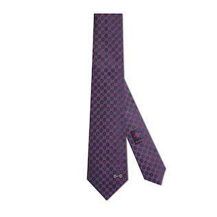 Gg Silk Jacquard Tie
