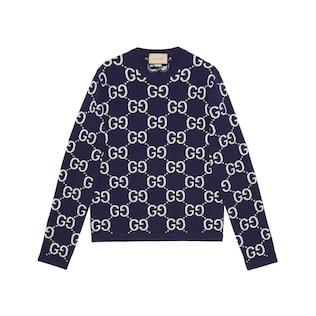 Gg Wool Jacquard Sweater