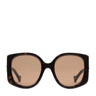 Geometric-Frame Sunglasses