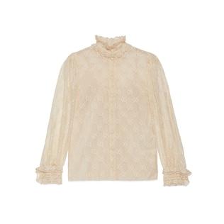 Gucci Lace Ruffle Shirt