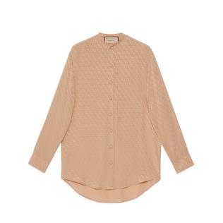Horsebit Crêpe Satin Shirt