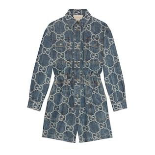 Jumbo Gg Denim Jumpsuit
