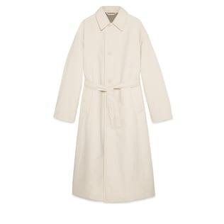 Matte Nylon Coat With Embroidery