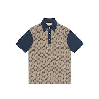 Maxi Gg Silk Cotton Polo