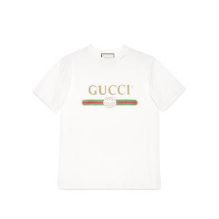Oversize T-Shirt With Gucci Logo