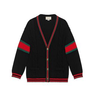 Oversize Cable Knit Cardigan