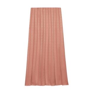 Pleated Silk Skirt