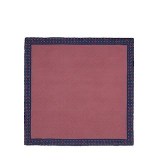 Polka-Dot Rhombus Silk Pocket Square