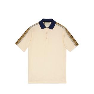 Polo With Interlocking G Stripe