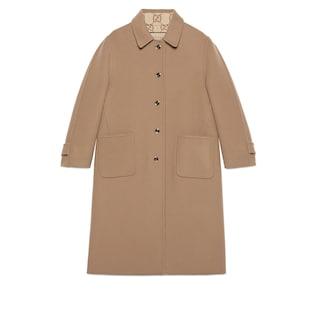 Reversible Gg Wool Coat