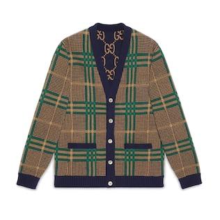 Reversible Knit Wool Cardigan