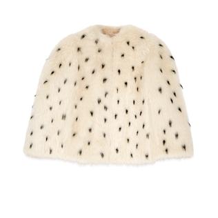 Shearling Short Cape