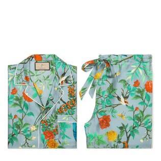 Silk Tian Print Pajama Set