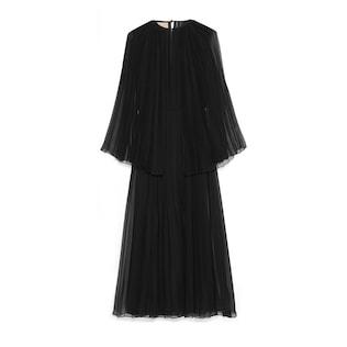 Silk Pleated Dress