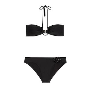 Sparkling Jersey Bikini With Double G