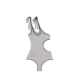 Sparkling Jersey Cut-Out Swimsuit