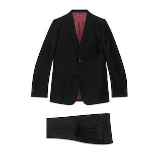 Straight Fit Wool Suit