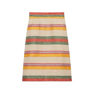 Striped Linen Skirt