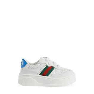 Toddler Leather Sneaker With Web