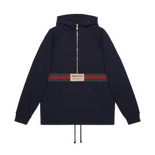 Web With Vintage Gucci Logo Sweatshirt