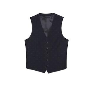 Wool Double G Formal Vest