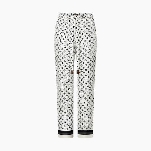 3d Monogram Stripe Accent Pajama Pants