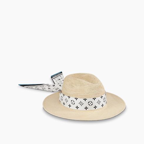 Abstract Monogram Wave Hat
