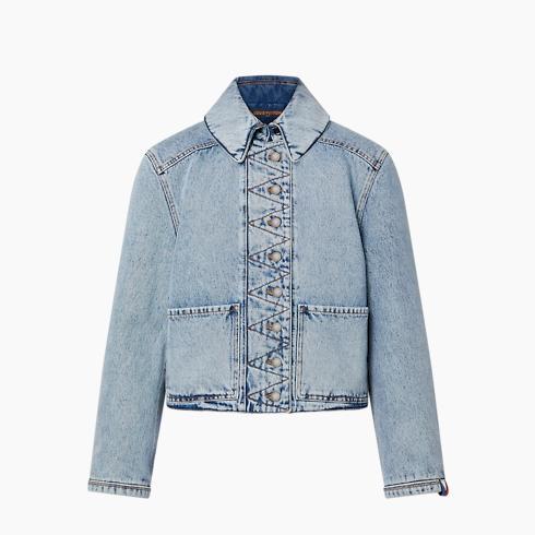 Bleached Denim Boxy Jacket