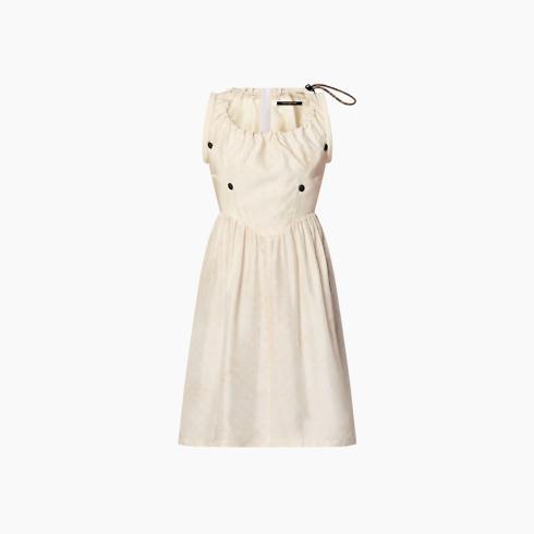 Drawstring Scuba Dress