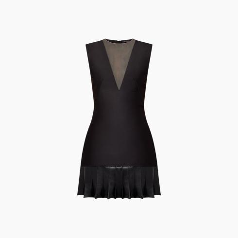 Fin Flounce Mikado Dress