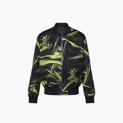 Graphic Cotton Bomber Jacket