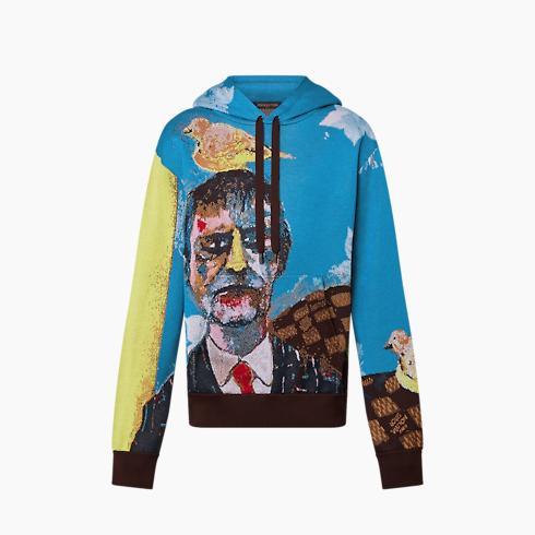 Jacquard Cotton Hoodie