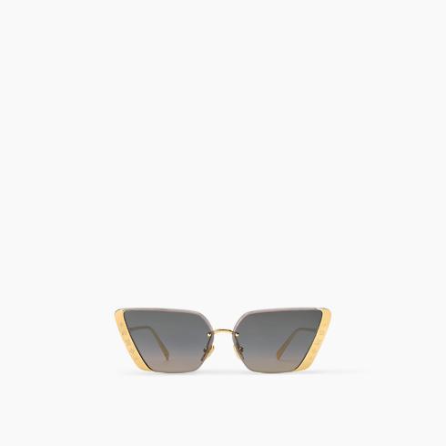 Lv Moon Metal Cat Eye Sunglasses