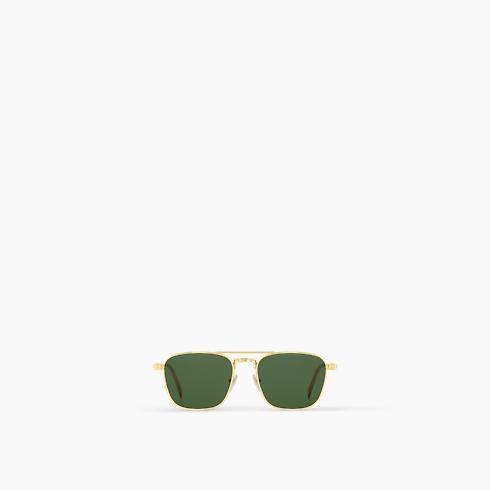 Lv Signature Metal Square Sunglasses
