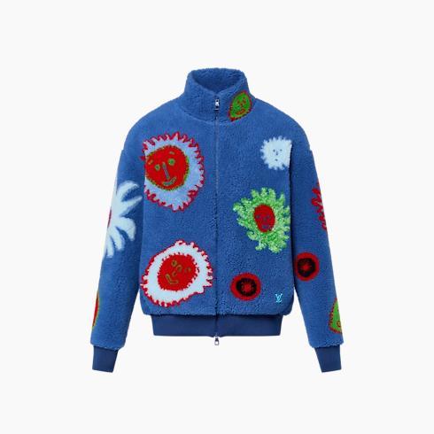 Lv X Yk Faces Zipped Fleece Blouson
