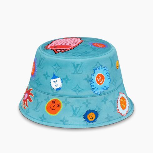 Lv X Yk Reversible Faces Bucket Hat