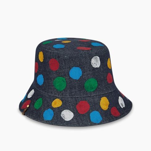 Lv X Yk Reversible Painted Dots Bucket Hat