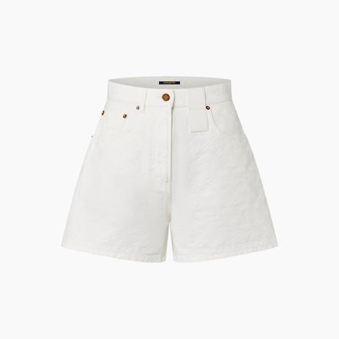 Monogram Jacquard Denim Shorts