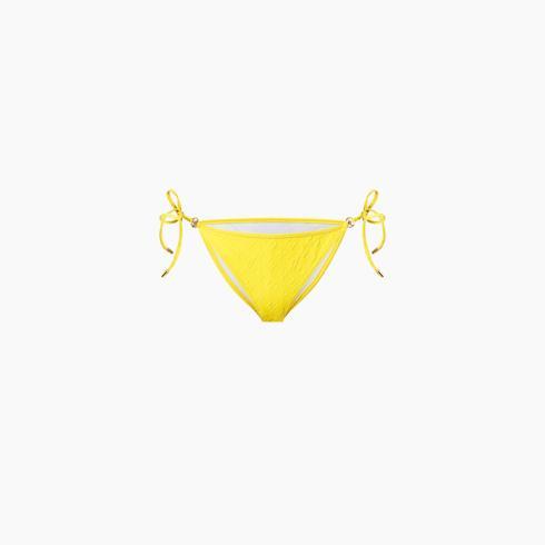 Monogram Jacquard Self-Tie Bikini Bottoms