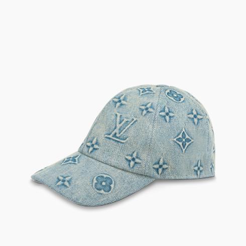 Monogram Washed Denim Cap